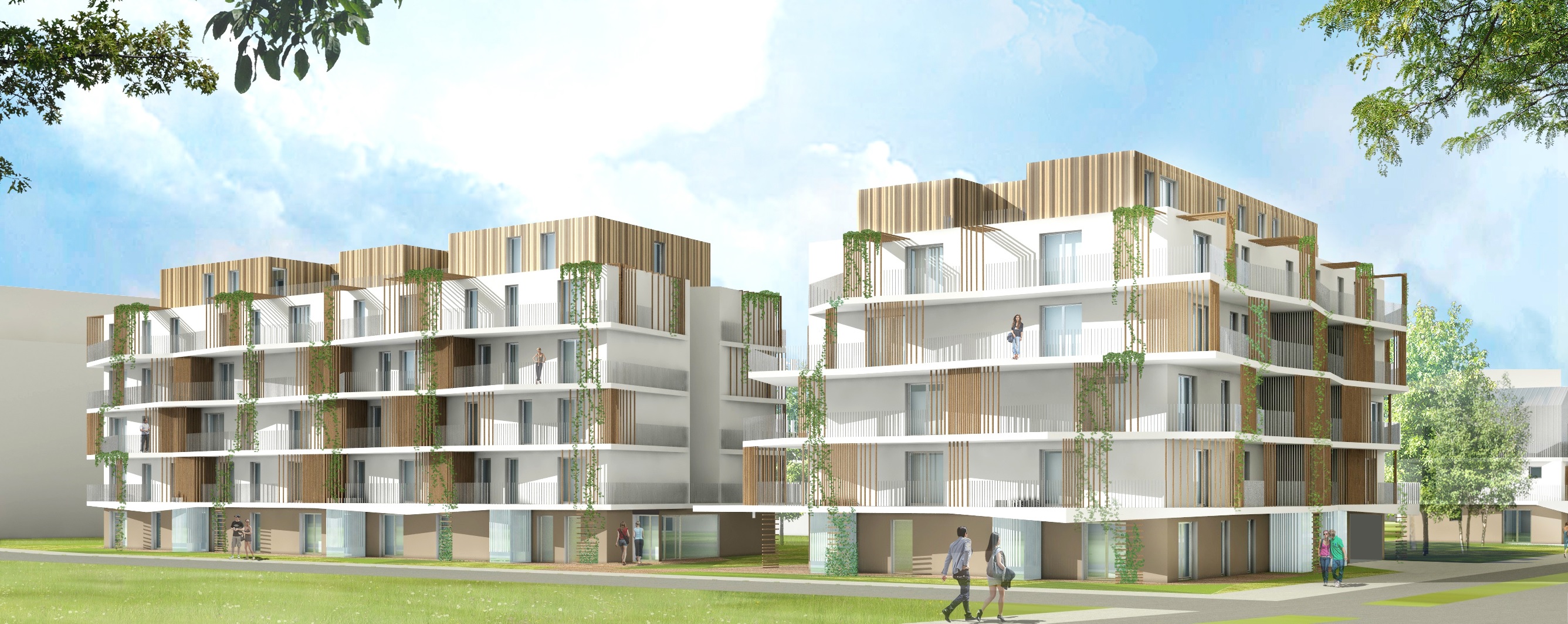 Résidence « Végétal », au sein de la ZAC de la Pépinière, nouveau quartier de Villepinte (93)